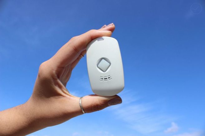 hand holding pax mobile fall detection