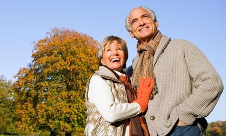 Couple Outside.alert1 medical alert systems Couple Outside.alert1 medical alert systems