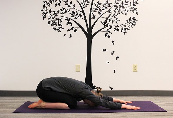 child's pose yoga 