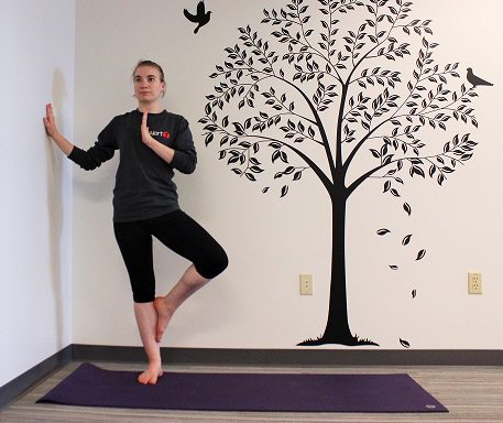 tree pose yoga