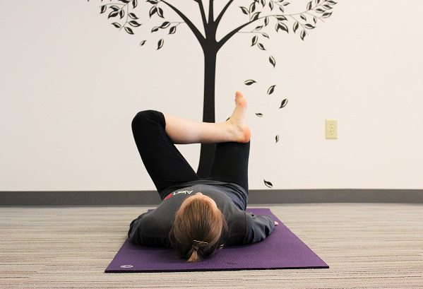 figure 4 yoga pose