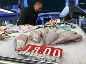 Seafood Shopping In A Fish Market Seafood Shopping In A Fish Market