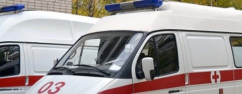A red and white ambulance A red and white ambulance