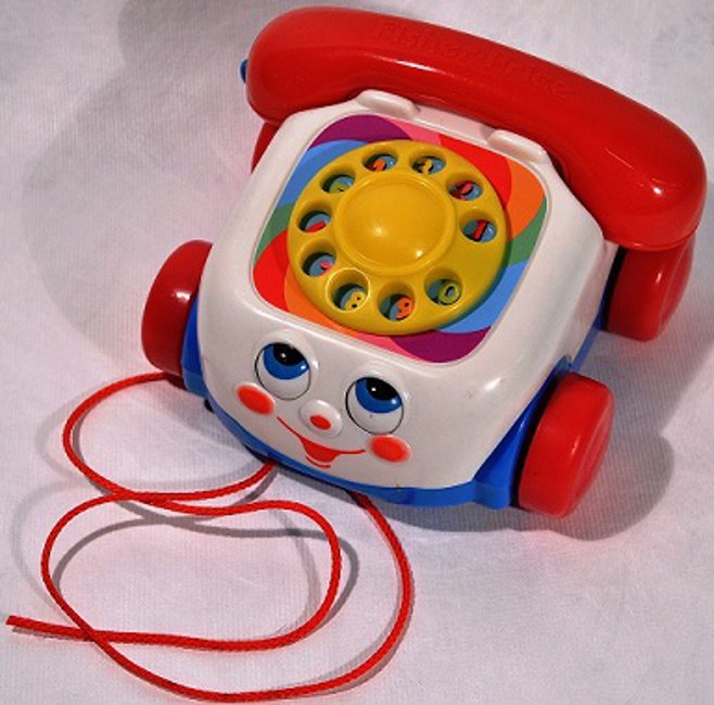 Modernized Chatter Phone toy. Modernized Chatter Phone toy.