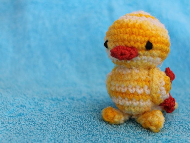 yellow crochet duckling yellow crochet duckling