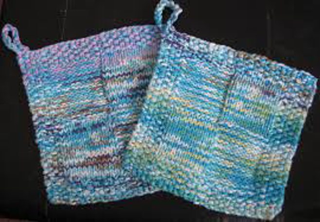blue crochet pot holders blue crochet pot holders