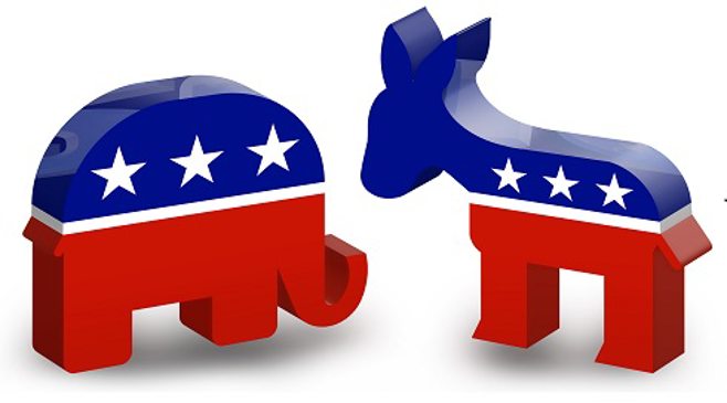 elephant and donkey political parties