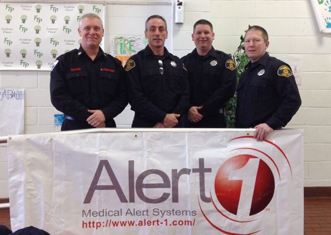 firefighters with alert1 banner firefighters with alert1 banner