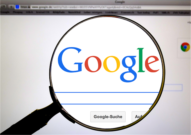 website zoomed with magnifying glass website zoomed with magnifying glass