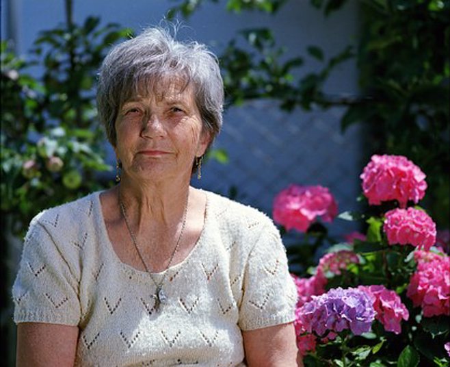 mom with flowers mom with flowers