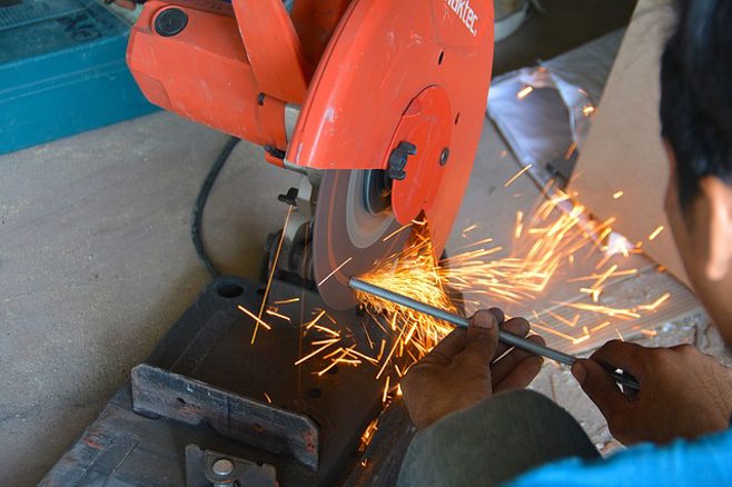 Grinder Causing Sparks Grinder Causing Sparks