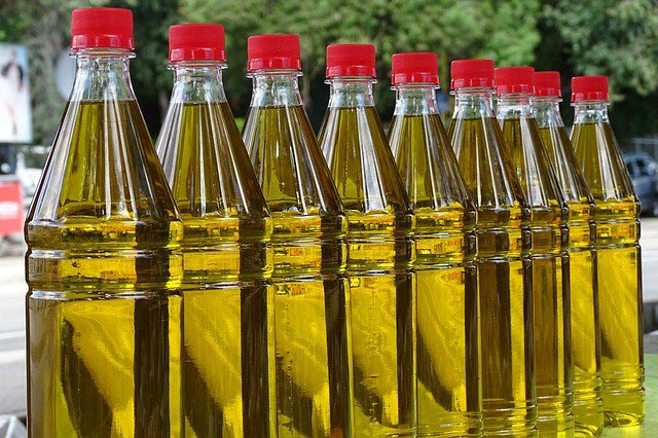 bottles of olive oil bottles of olive oil