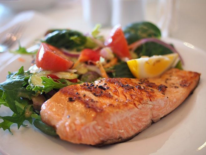 salmon over greens salmon over greens