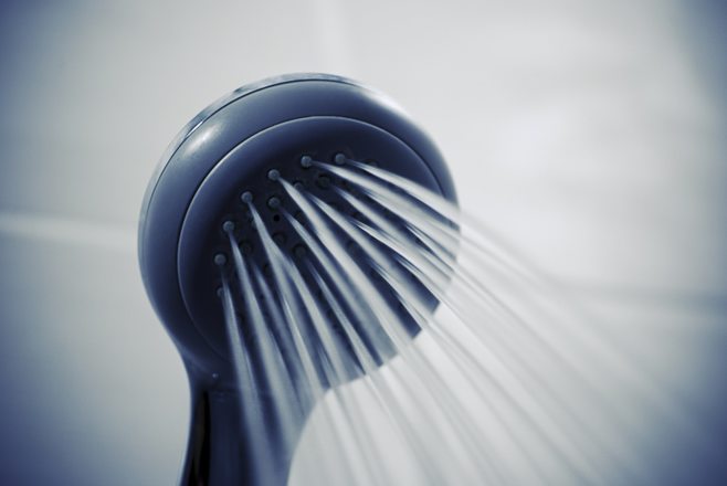 shower with water shower with water